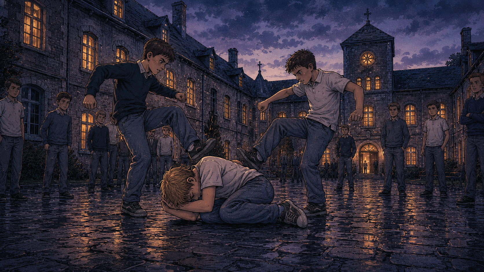 Violence scolaire subie par un adolescent dans la cour de l’internat